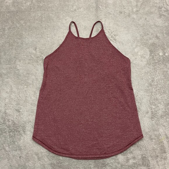 Lululemon Tank Women's 4 Fast As Light Singlet Heathered Bordeaux Drama - Picture 1 of 6